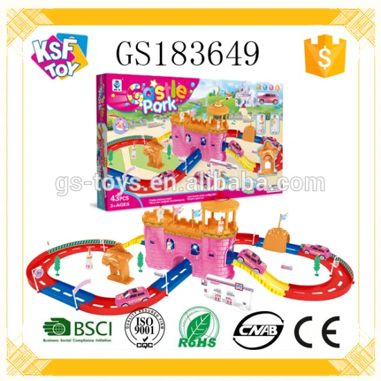 New Design B/O Railway Car Plastic Kids Castle Park Toy