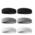 Wholesale Custom Cotton Elastic Women Men Gym Fitness Sweat Hair Band Nonslip Sweatbands