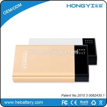 portable slim cell phone battery charger power bank 10000mah with LED display power bank HE-738S[HONGYI]