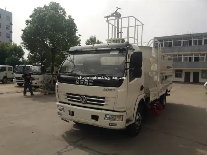 City street vacuum road sweeper truck