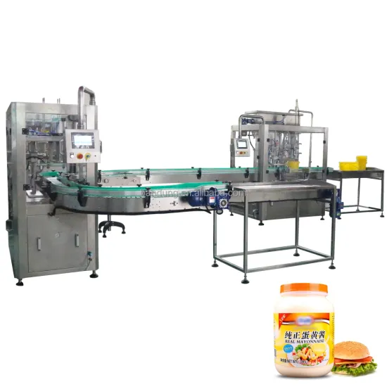 Electric Automatic Mayonnaise Filling Packaging Line 2000BPH