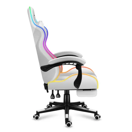 Wholesale Cheap Leather RGB Gaming Chair with LED for Gamers