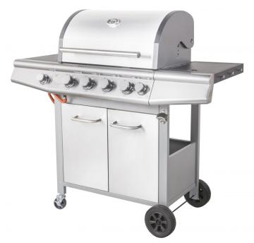 Stainless Steel 4 Burner Gas Grill with Timer