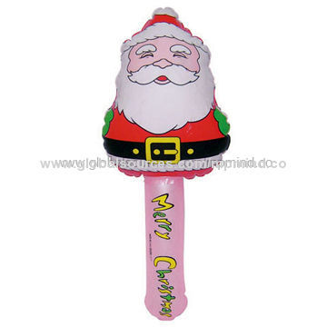 Inflatable Santa Claus Hammer, Good Idea for Promotions, Customized Colors Welcomed