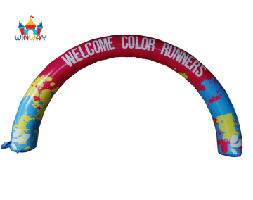 Outdoor Custom Inflatable Arch Round Finish Line for Commercial Advertising