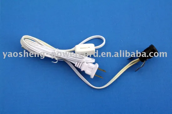 UL approval light socket cord