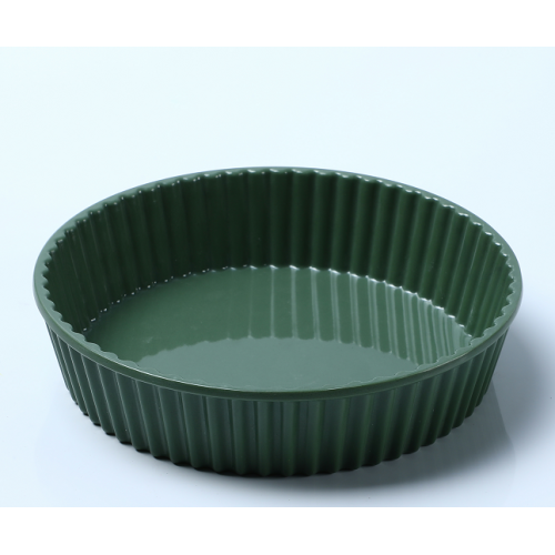 melamine round deep serving tray