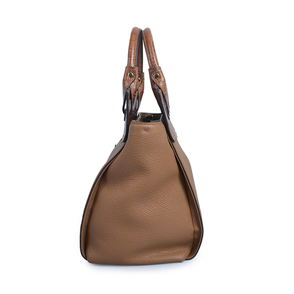 Elegant genuine leather tote business handbag