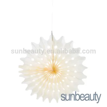 2016 hot sale paper fan party decoration wall hanging decoration Christmas decoration
