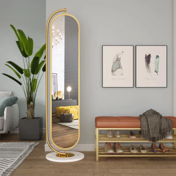 Nordic Rotating Full-length Dressing Table Mirror for Bedroom