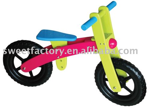 wooden kids bicycle