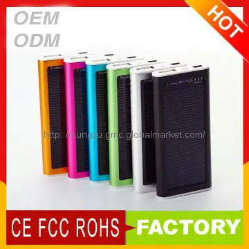 Colourful led indicators mobile power solution,solar mobile charger