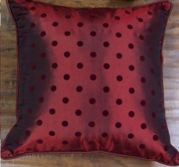 Flocked Polysilk Pillow