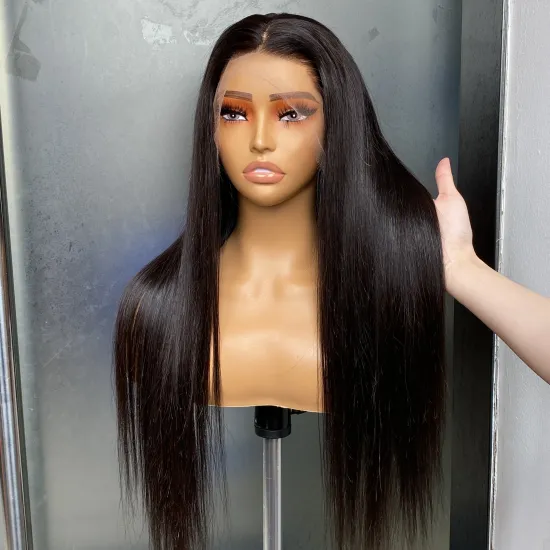 Wholesale Brazilian Virgin Raw Human Hair Straight Full Lace Wig