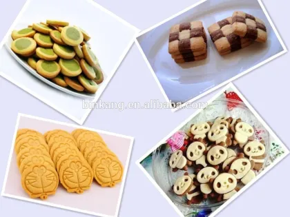 Small double color fortune cookie biscuit making machine