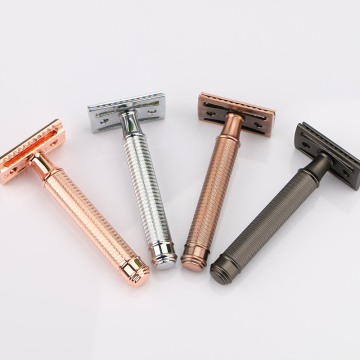 Double Edge Blade Shaving Razor with Heavy Metal Handle