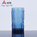 Embossed Customized Hotel Use Colored Glass Cup