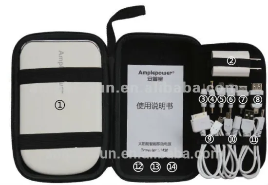 Good appreance portable solar power bank