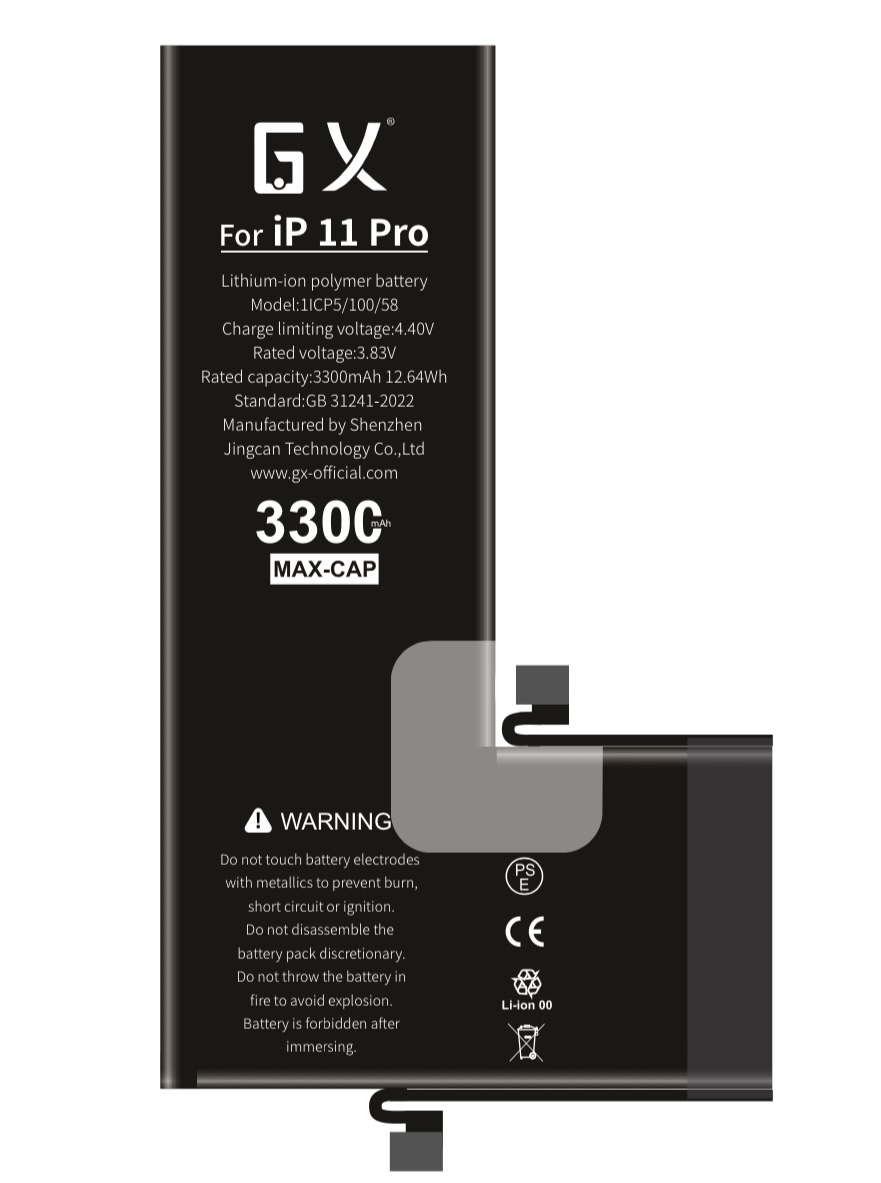 GX az Apple 11PRO -hoz, nagy kapacitású akkumulátorral