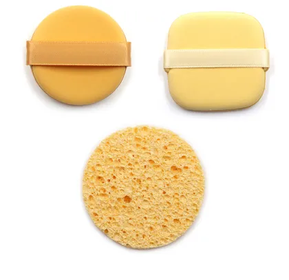 Velour Velvet Triangle Powder Puff for Loose Powder Makeup