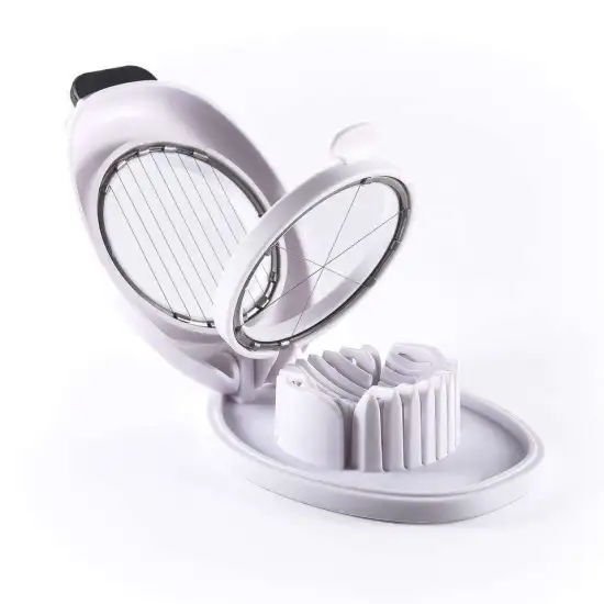 3-in-1 Kitchen Tool: Stainless Steel Wire Small Egg & Meat Slicer/Cutter
