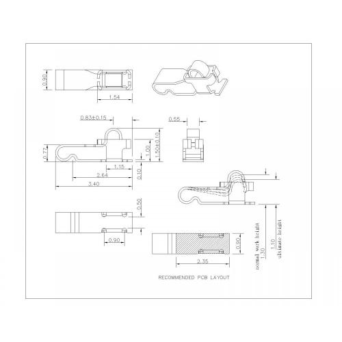 SF-034-XX-03 สปริงนิ้ว L 3.4 มม.