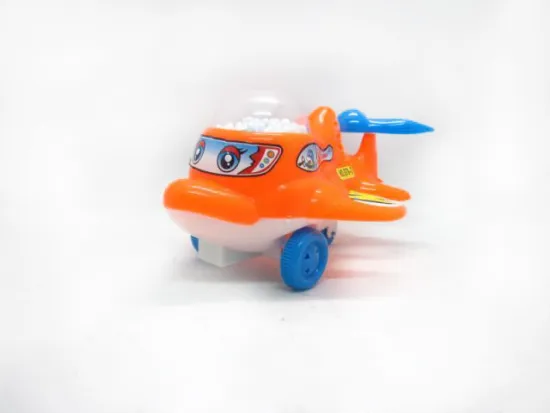 PULL STRING PLANE W/SNOWFLAKE&BELL