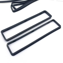 China Factory Custom Rubber Part NBR FKM EPDM NR CR Silicone Gasket Sealing Square Rubber Seal