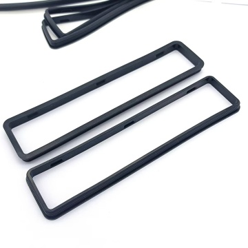 China Factory Custom Rubber Part NBR FKM EPDM NR CR Silicone Gasket Sealing Square Rubber Seal