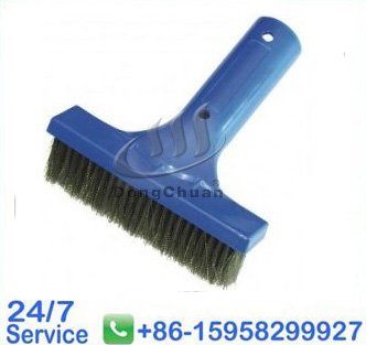 6" Stainless Steel With Female Handle Swimming Pool Brush For Cleaningt224