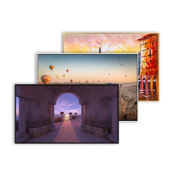 Custom Round Modern Landschaft gerahmte Leinwandabdrücke mit EPSON Pro 9880C Digitaldruck