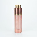 Plastik Acrylgold Farbe 15ml 30 ml 50 ml leerer Kosmetiklotion luftlose Pumpenflasche