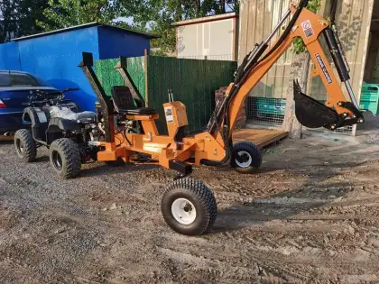 ATV Towable Backhoe Kubota Tractor Backhoe Excavator