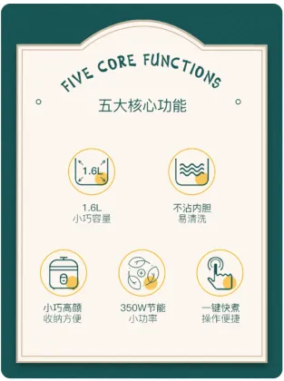 Mini Portable Electric Rice Cooker