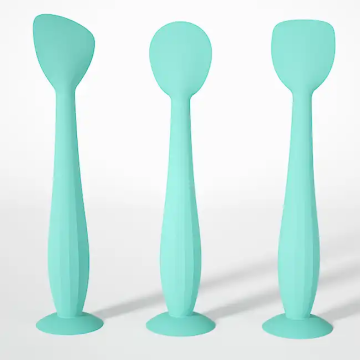 Custom Logo Silicone Baby Butt Paste Scraper with Suction Cup - One Stop Service for Infants