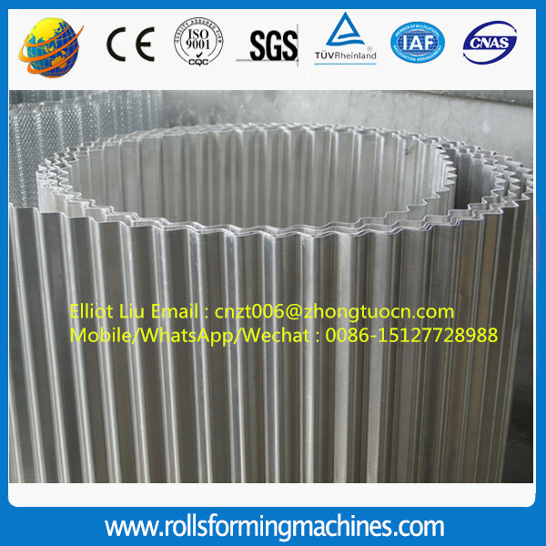 Corrugated round wave roof sheet forming machine