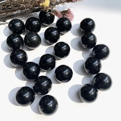 Wholesale Natural Black Obsidian Mini Spheres