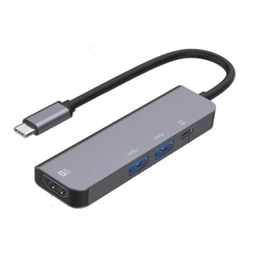 4 in 1 USB3.0 PD Dati Type-C Hub Docking Station