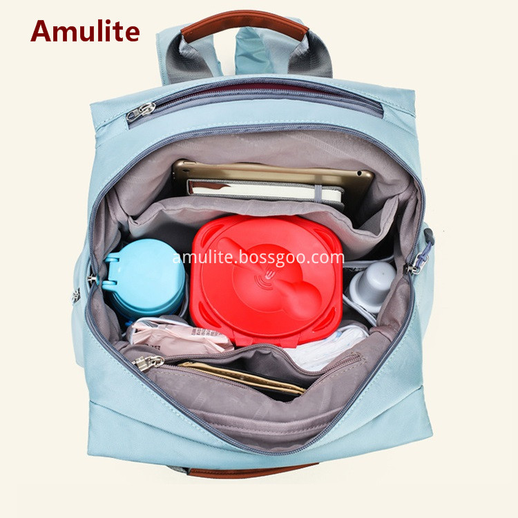 Practical Diaper Bag Backpack with USB Charging Port - This is a nappy bag full of details designed for moments when you are out with your baby. Reach out single-handed to side slot for baby wipes, put your cell