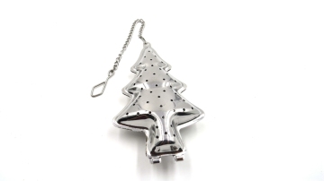 christmas tree shape unique stainless steel tea strainer