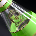 Green transparent glass hookah