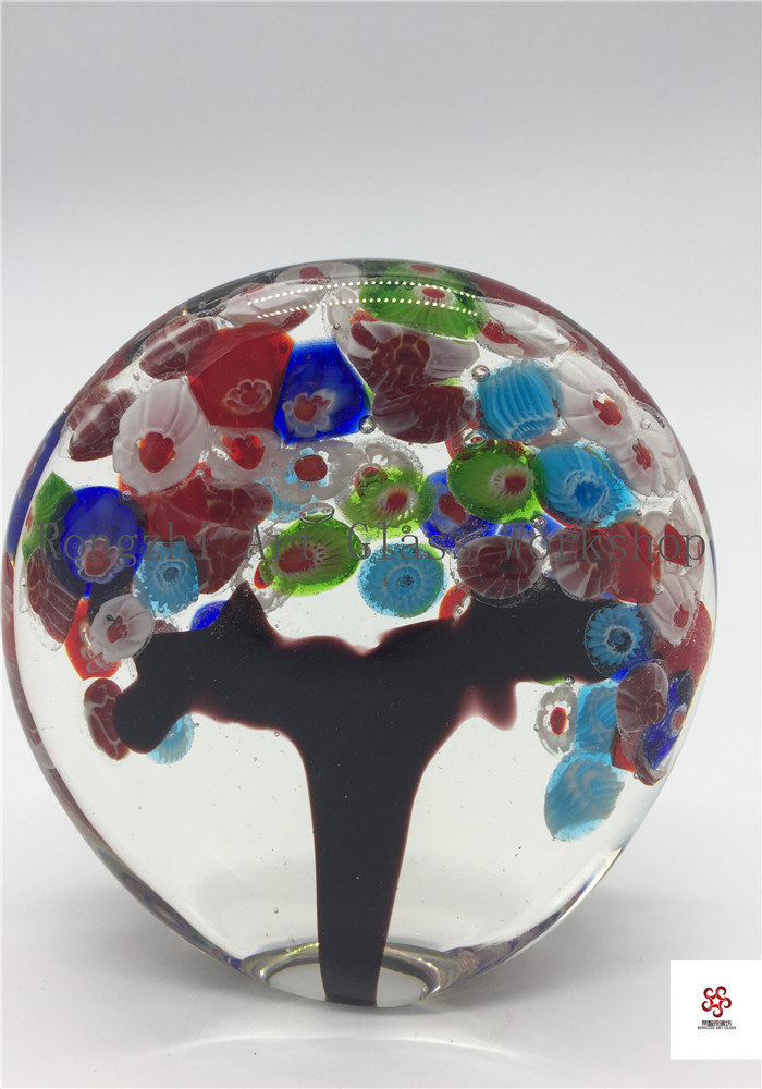 Colorful Tree Glass Sculpture