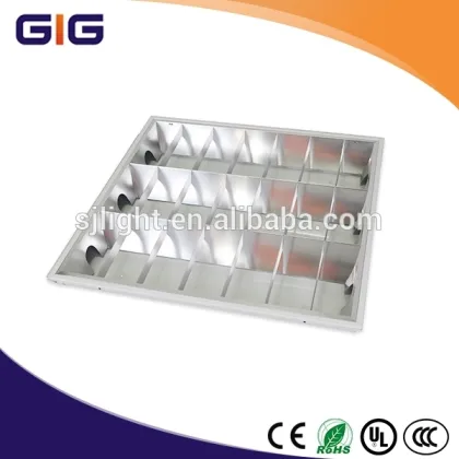 flourescent grid lighting fixture