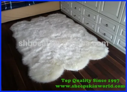 long pile faux fur tatami rug