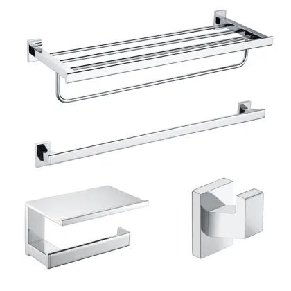 Chrome Brass Bathroom Hardware Accessory Set