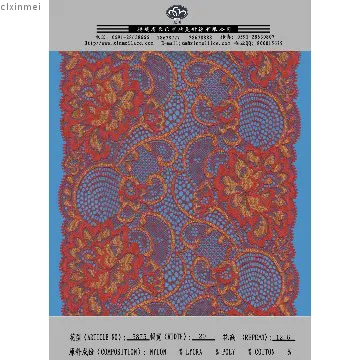 colorful lace for lingerie jacket blouse and tunic