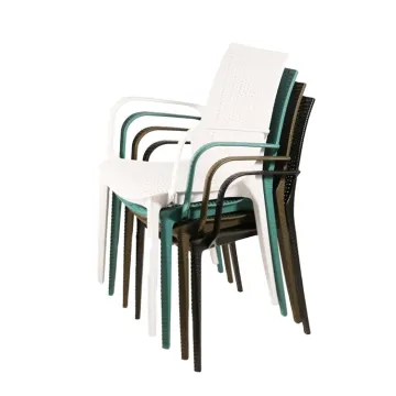 Wholesale Factory Price New Design Portable Stackable Outdoor White Plastic Garden Chair