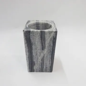 Square Shape Marble Toilet Brush Holder