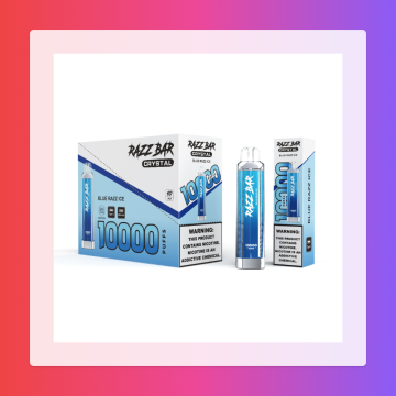 Crystal 10000 Vape Razzbar Crystal Finish Disposable Vapes