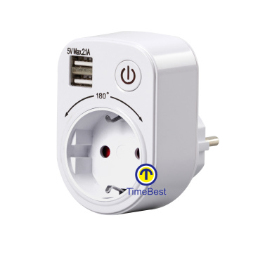Горячая продажа 8 Way Eu Standard Dual Switch Advension Cocket с выходом с несколькими плита